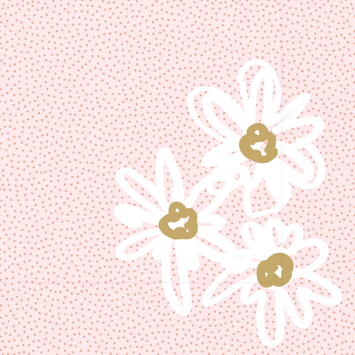 Blooming Pattern Cocktail Napkins 20pk
