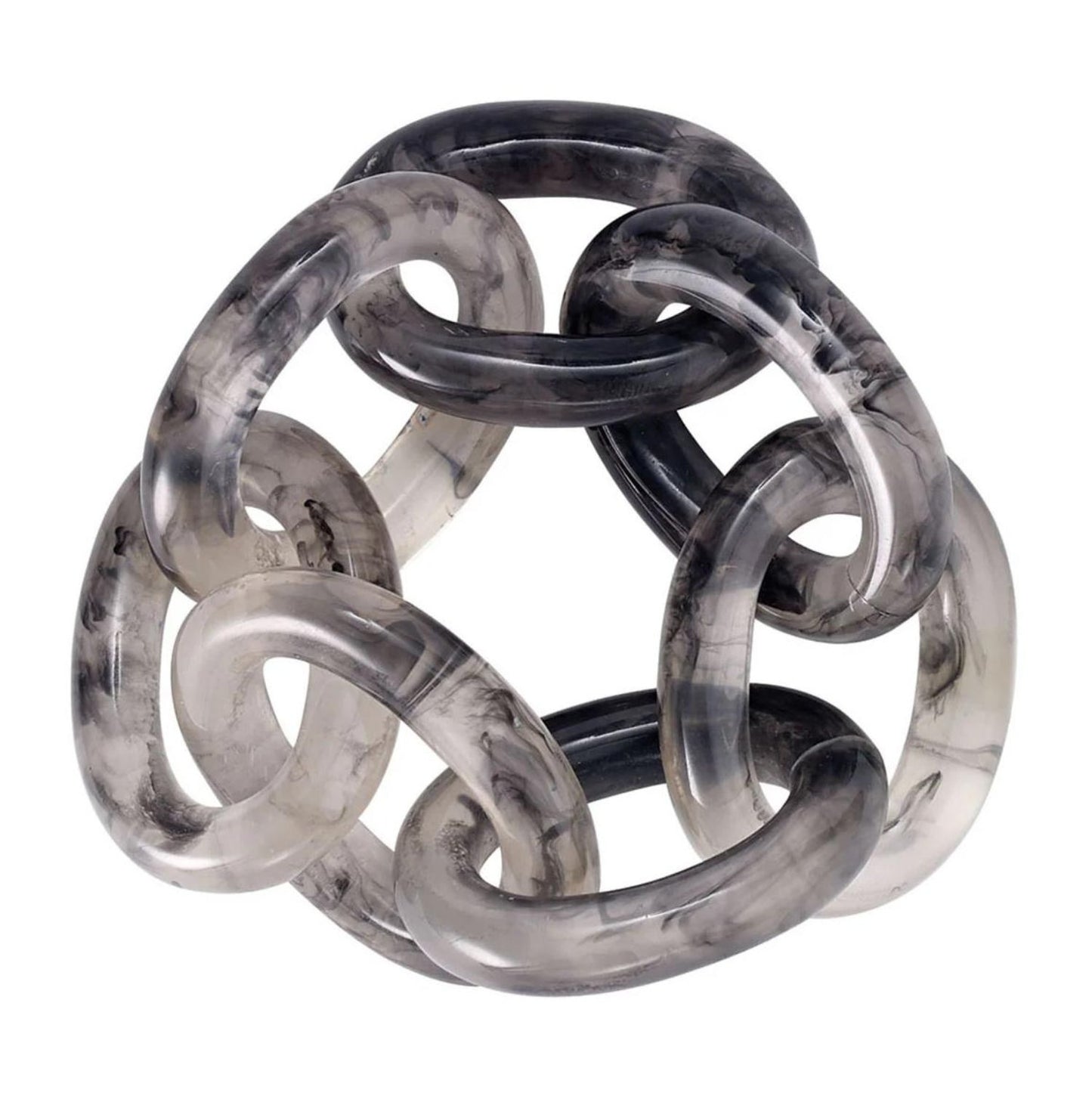 Chain Link Napkin Rings - Smoke