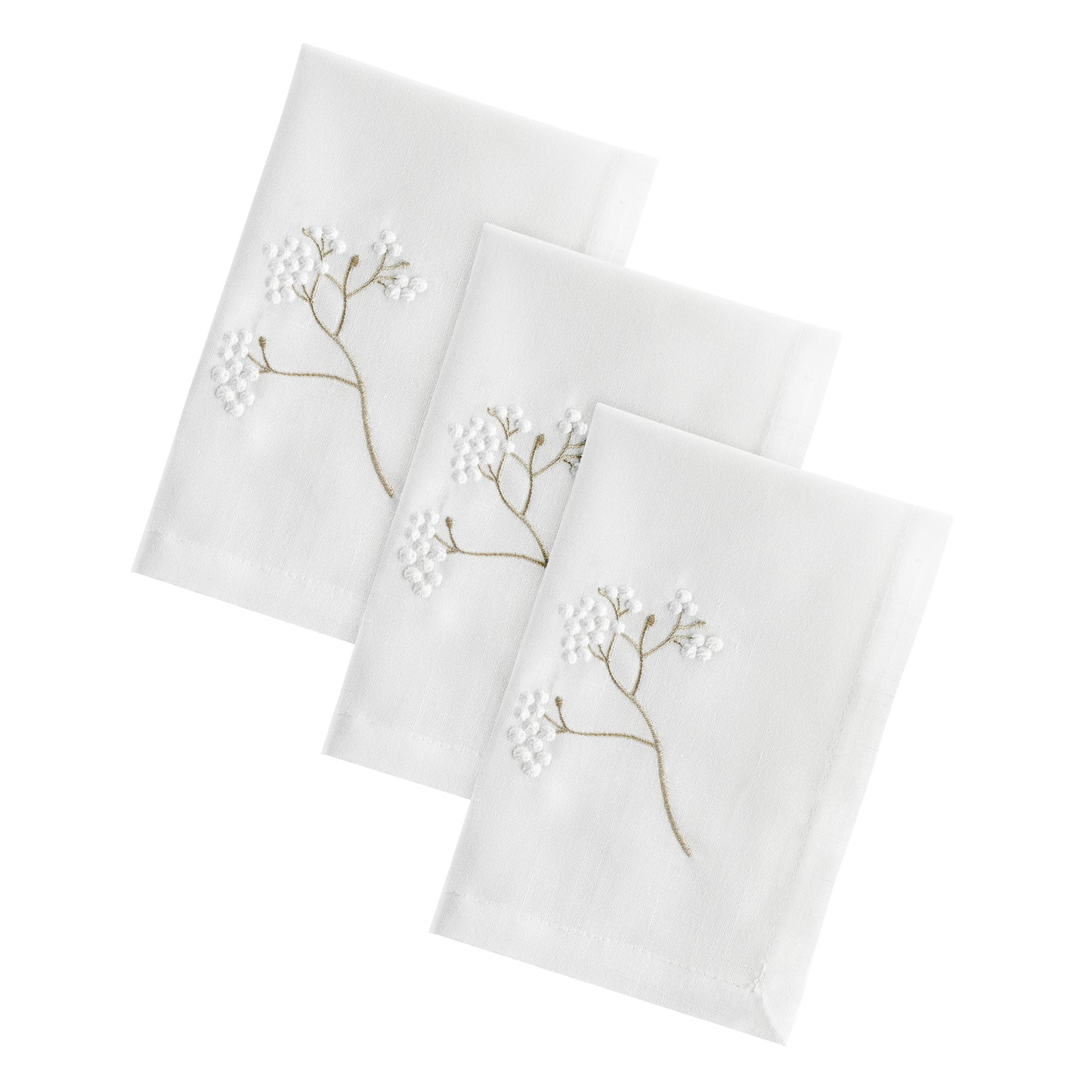 Blossom White Napkins - 6 Pcs 18”x18”