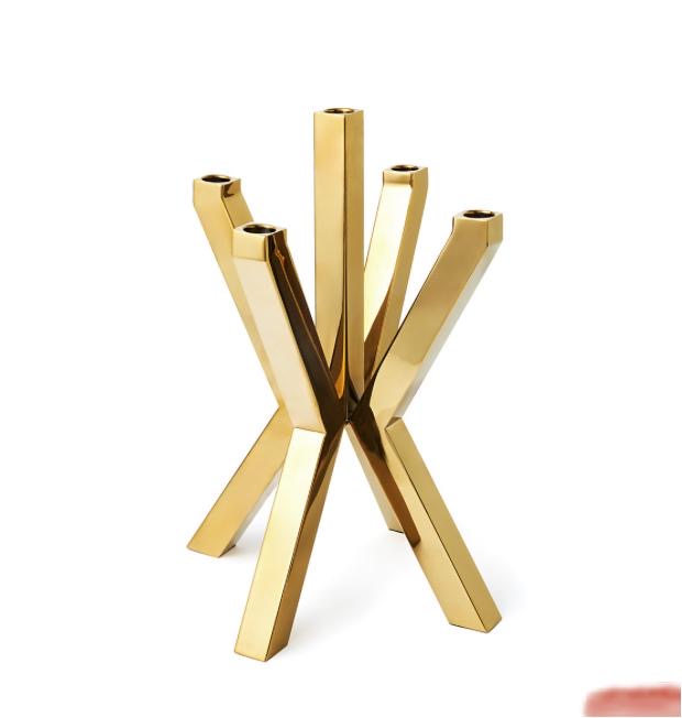Asterix 5-lite Gold Candelabra