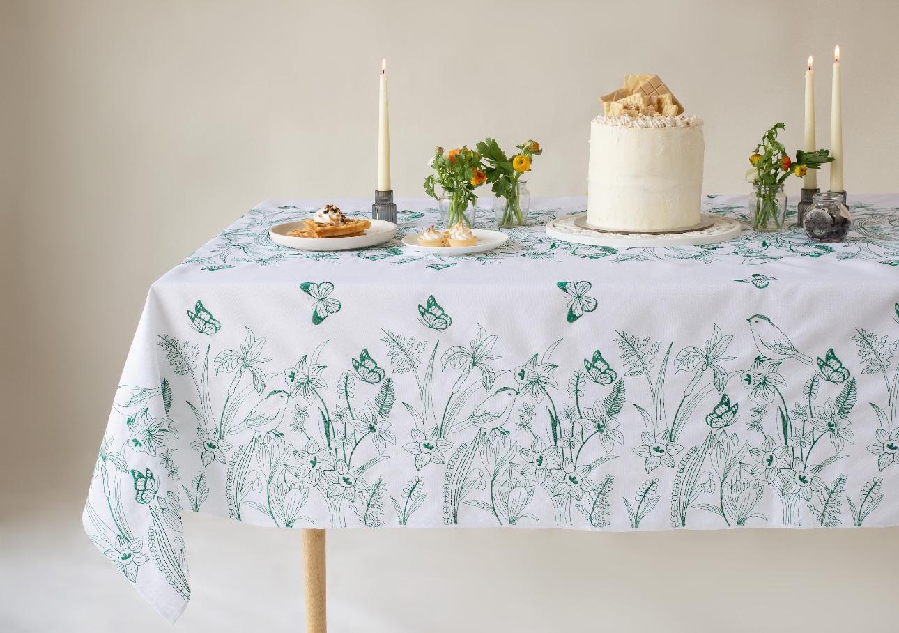 Garden Green Tablecloth