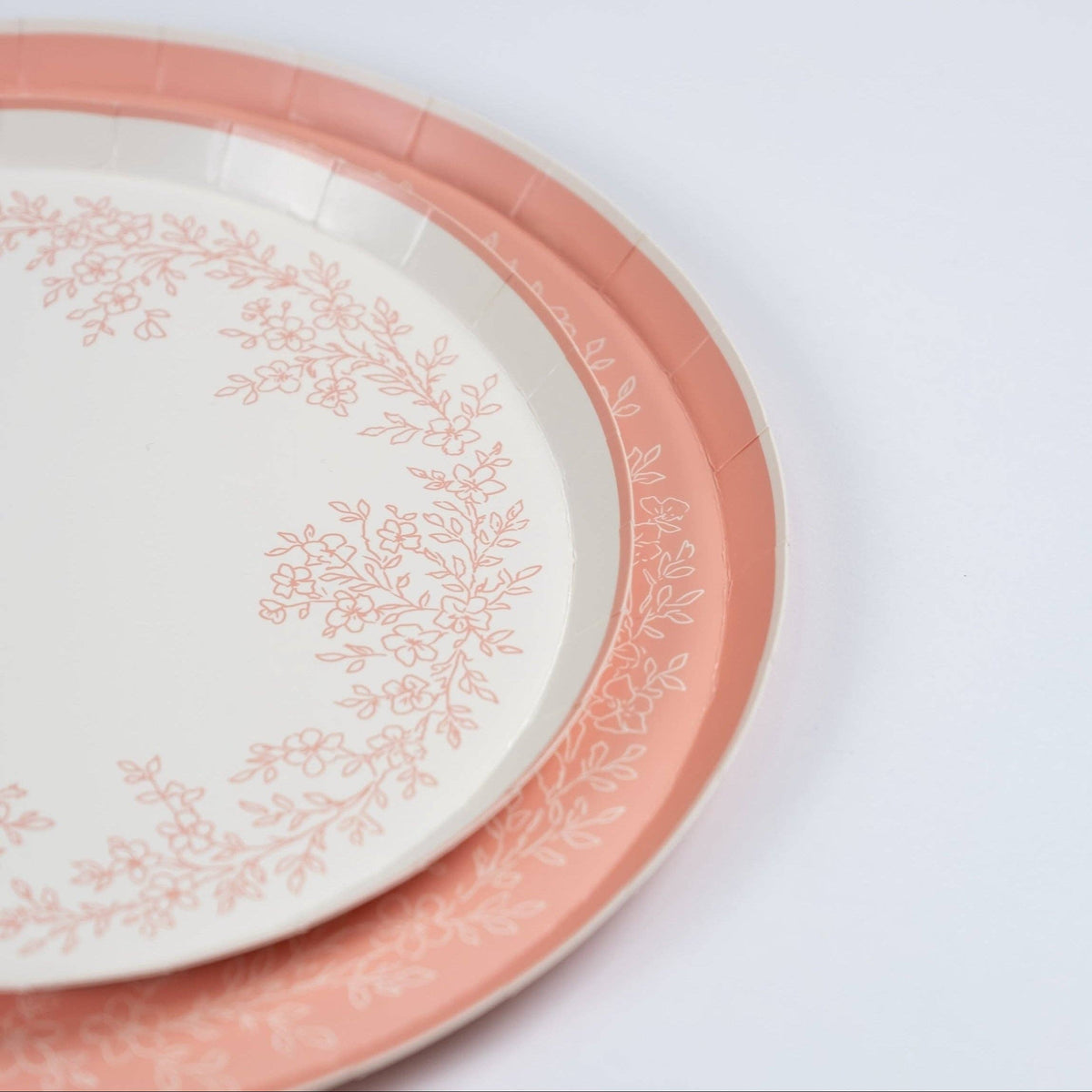 Floral Elegance Pink Dinner Plates 8pk