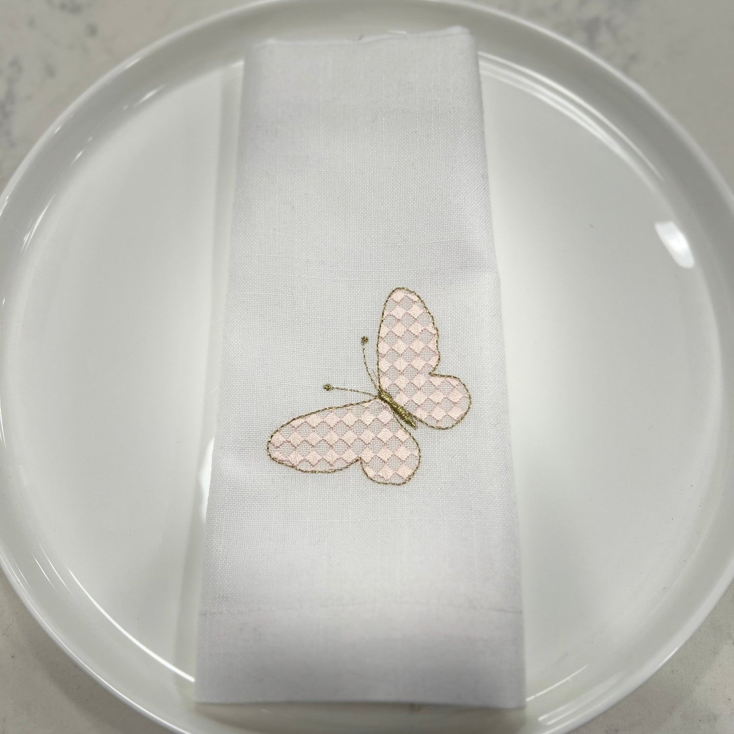Washable Butterfly Napkin - 20" X 20” Set of 4