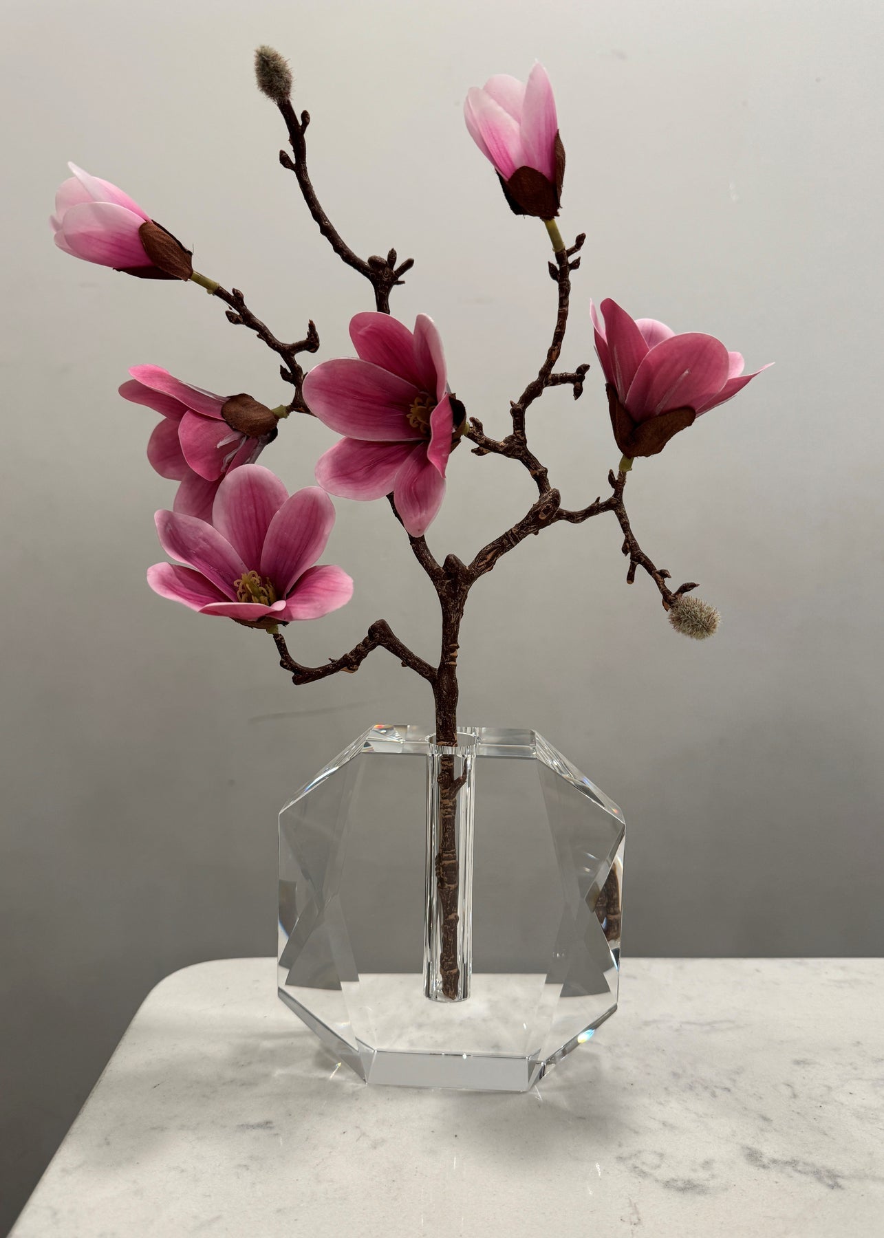 Dimensional Crystal Bud Vase