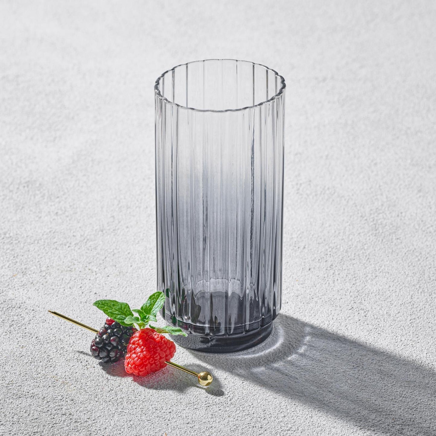 Smoke Highball Glass-6Pc 15 Oz