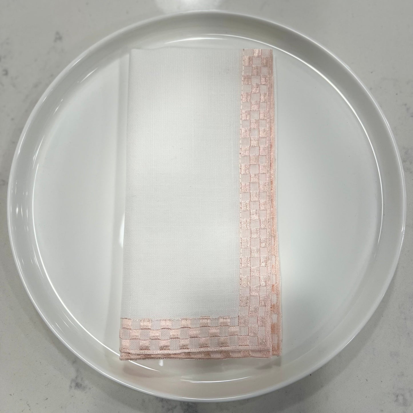 Washable Checker Napkin- 20” x 20” (set of 4)