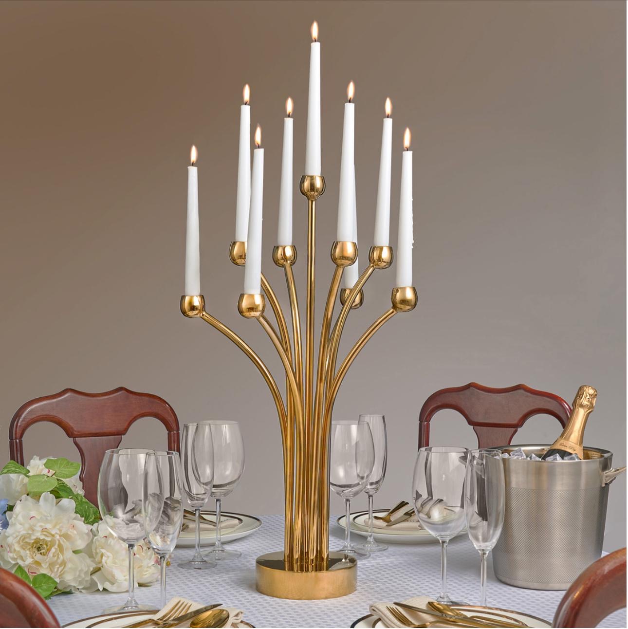 Fountan 9 Lite Gold Candelabra