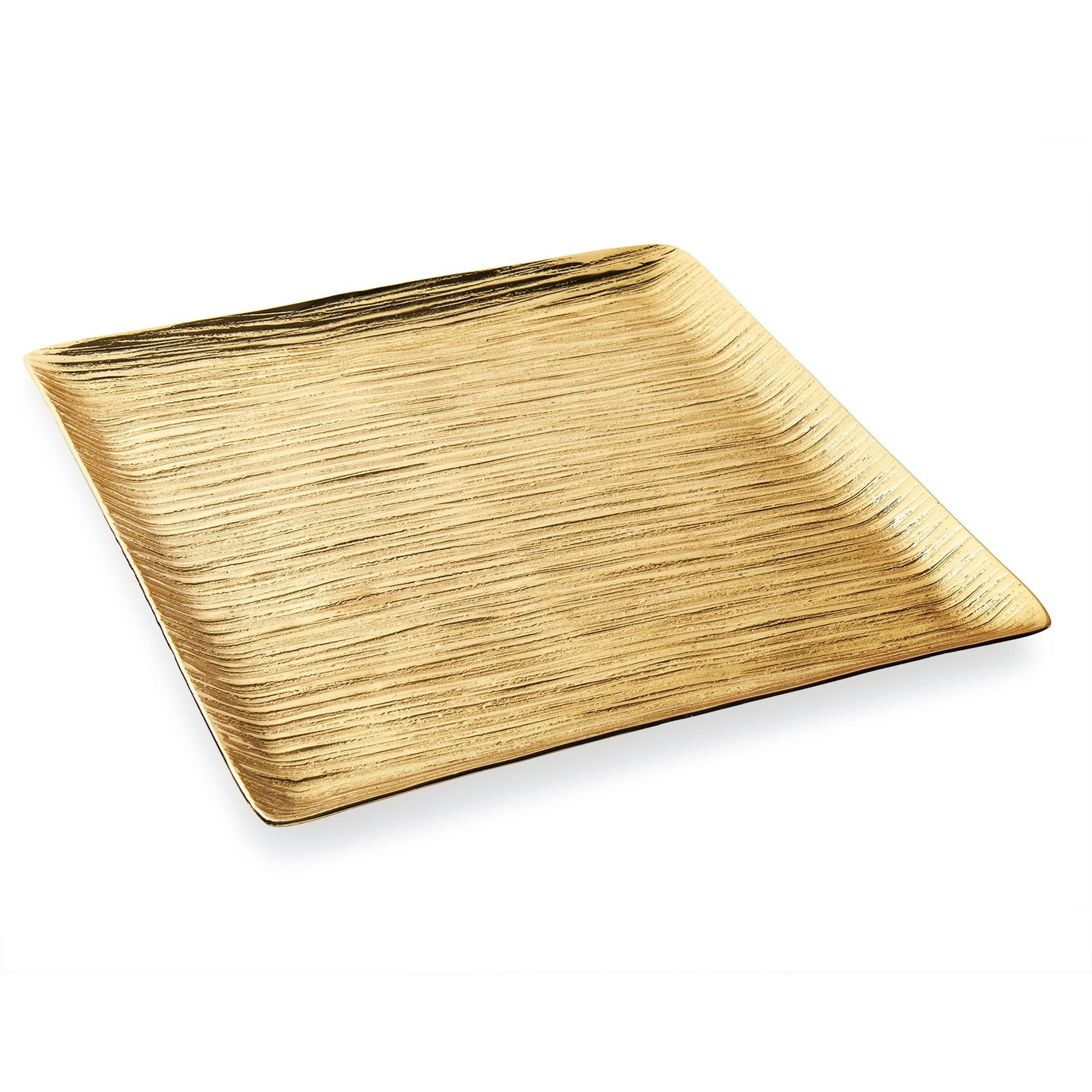 Square Gold Texture Tray 12”