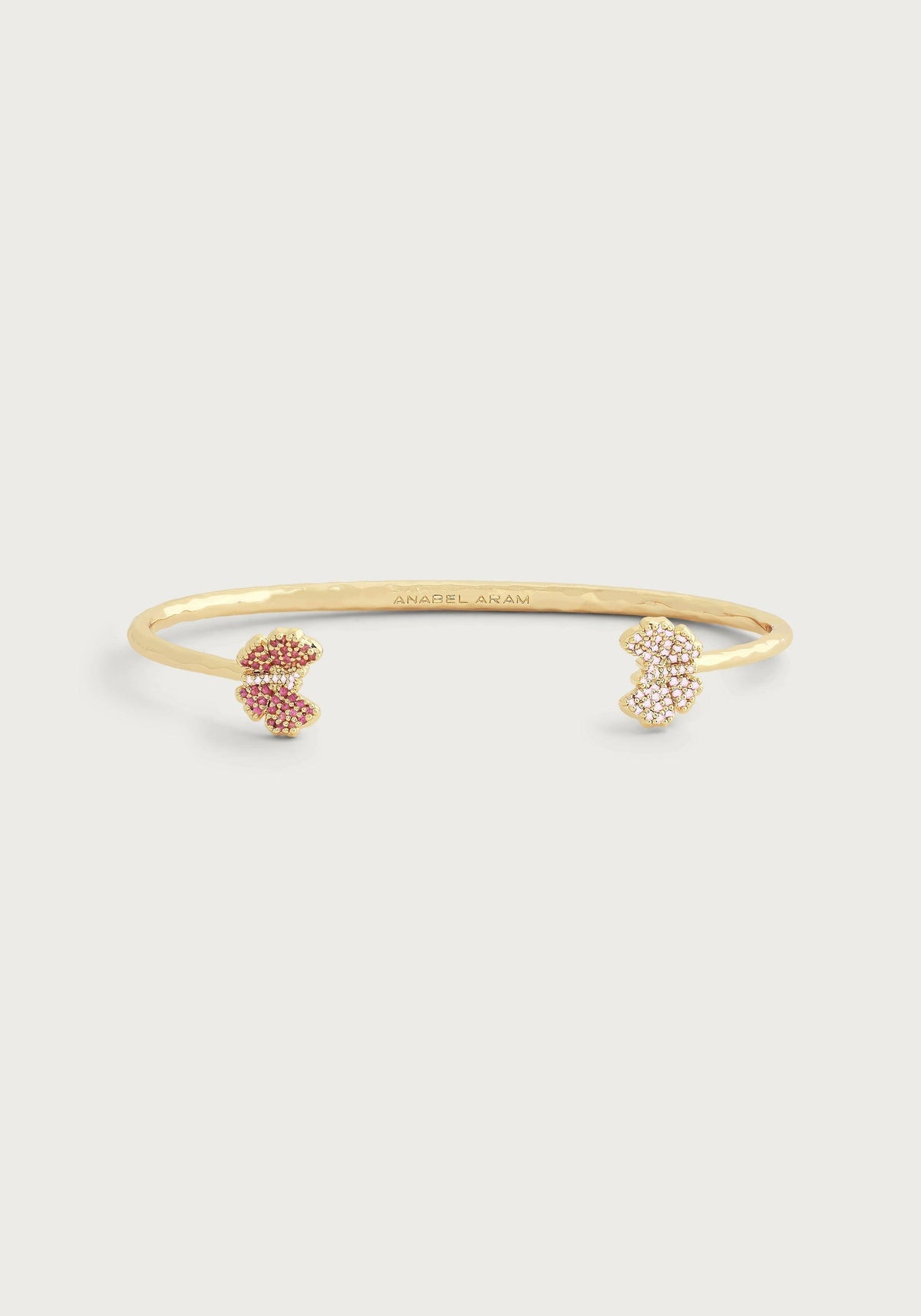 Butterfly Pink Pave Bangle