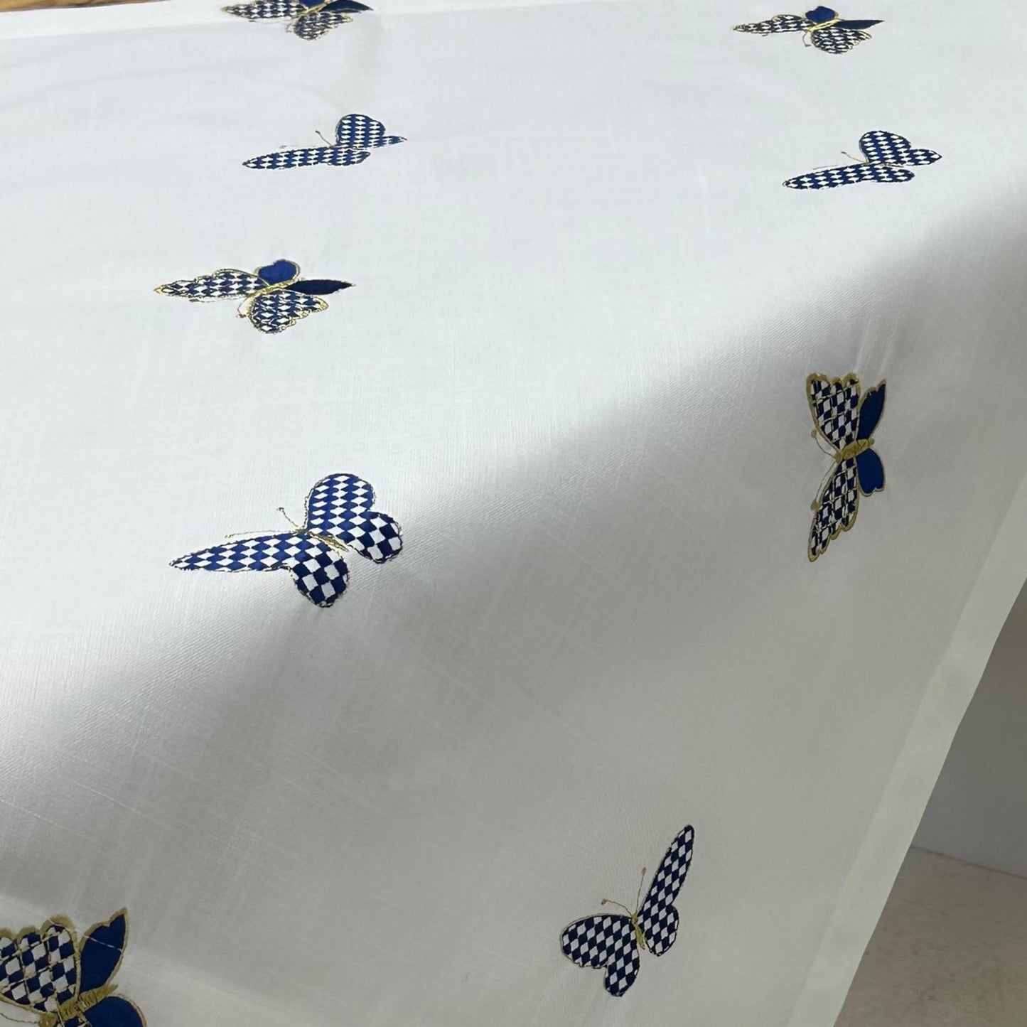 Blue Butterfly Tablecloth