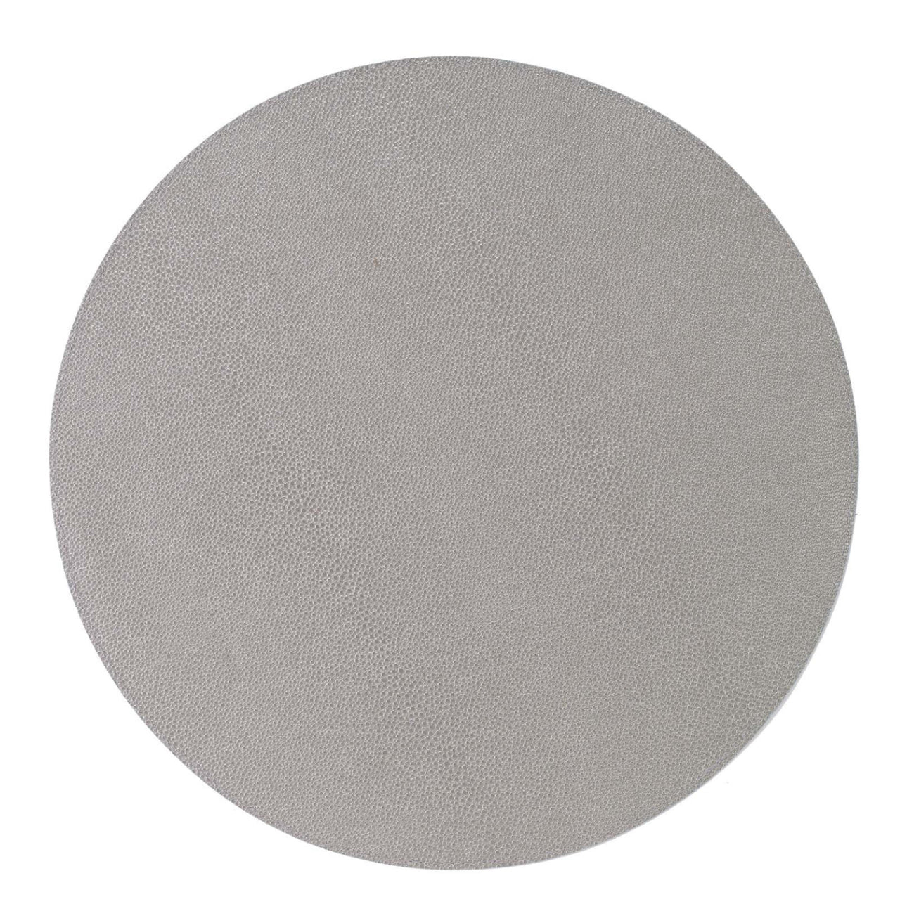 Round Vinyl Placemats-Gray 16" Set of 4