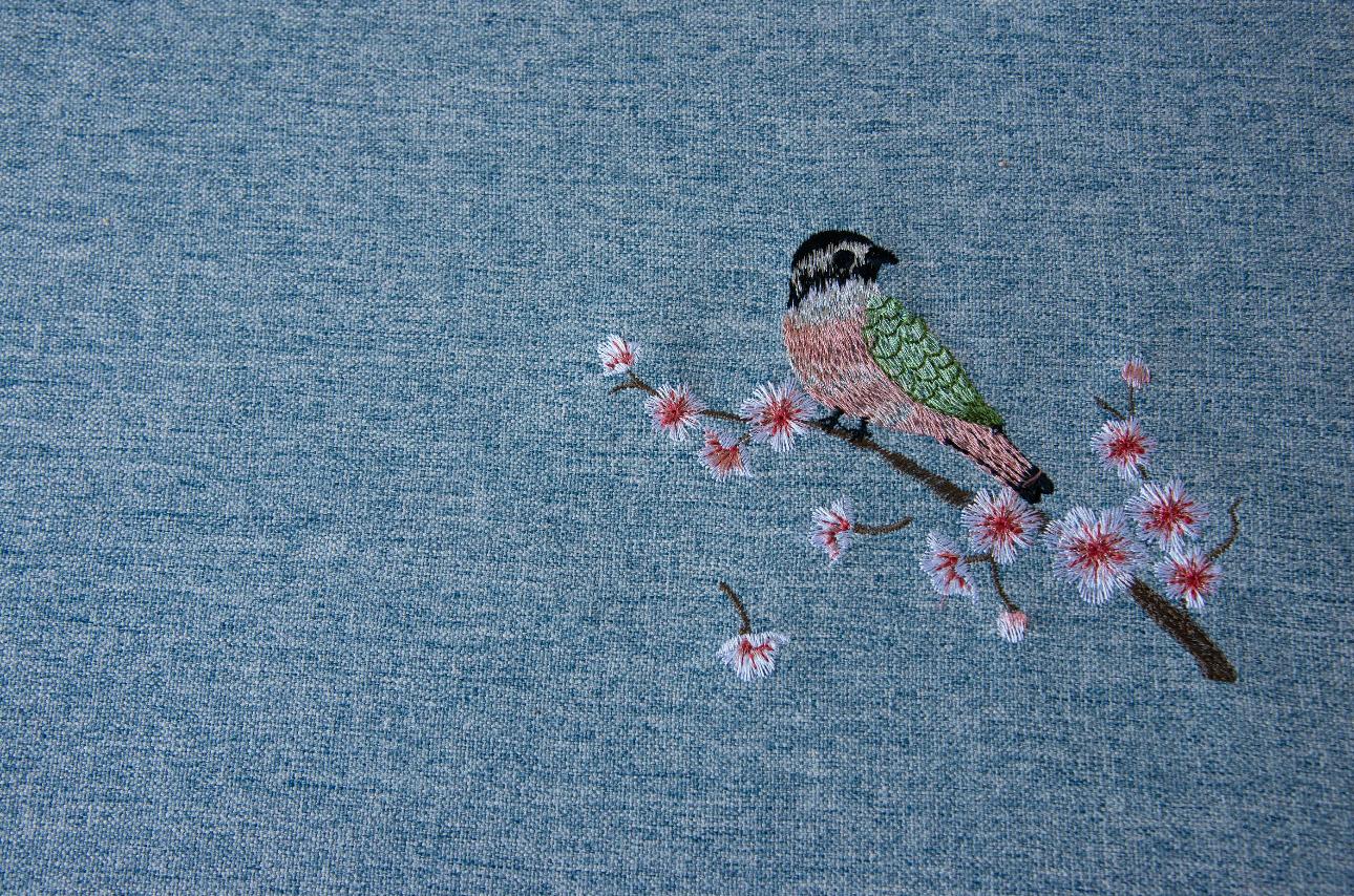 Birds Light Blue Tablecloth