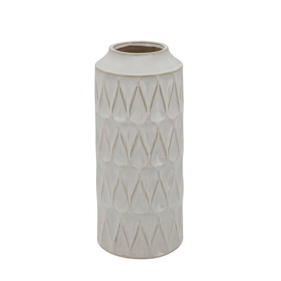 White Teardrop Vase 16"