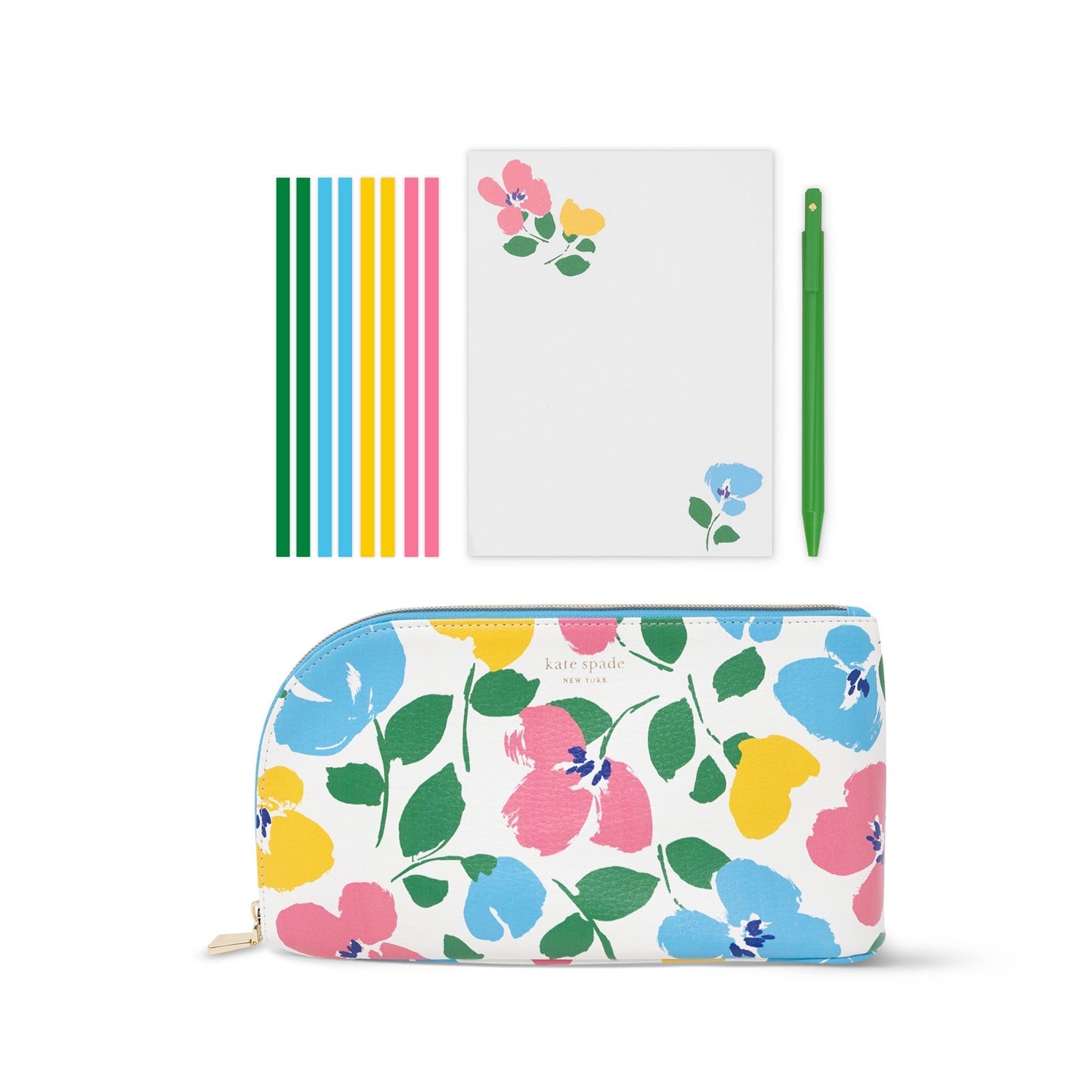 Desk Essential Pouch Painterly Bouquet