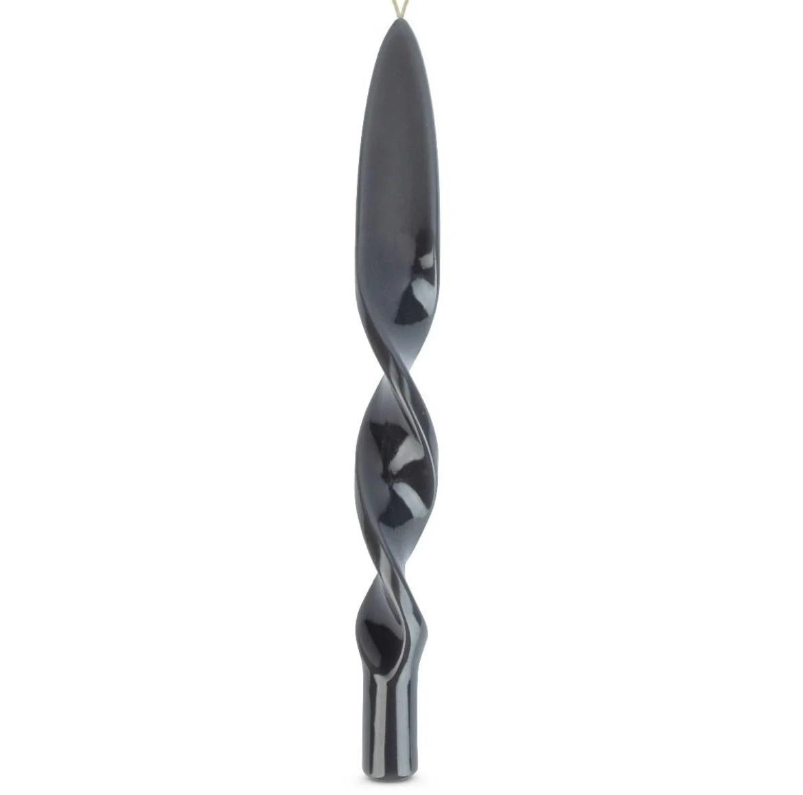 Twisted Havdala Candle Stick Gray