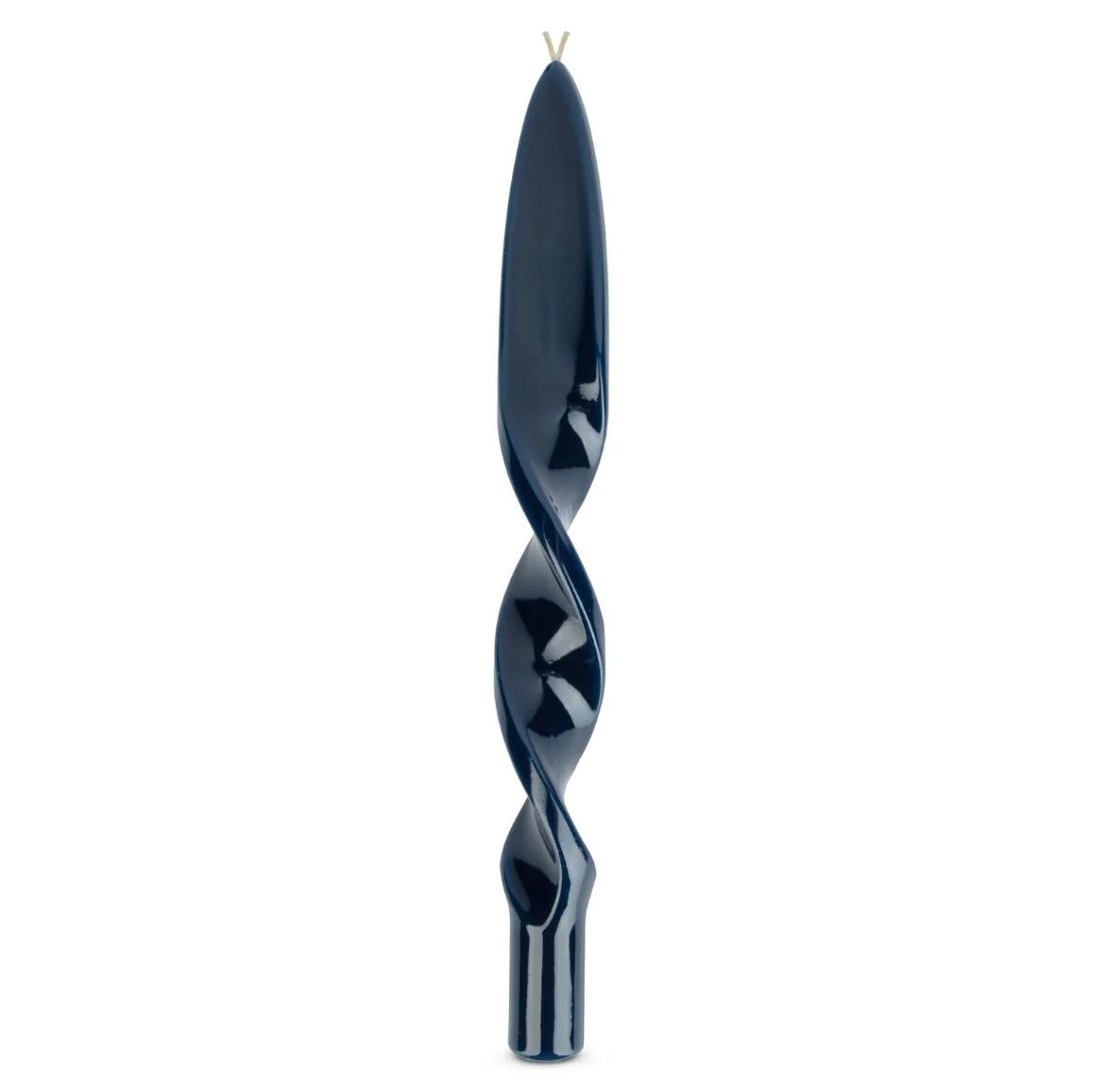 Twisted Havdala Candle Stick Blue