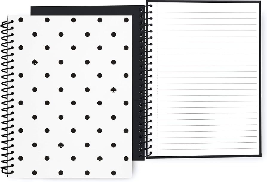 Black Spade Dot Sprial notebook