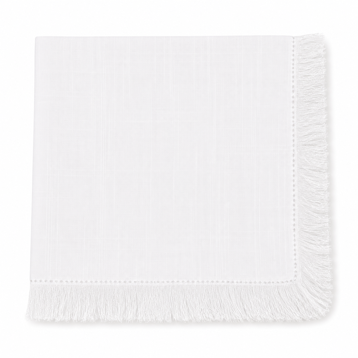 White Fringe Napkin 20"X20" Set of 4
