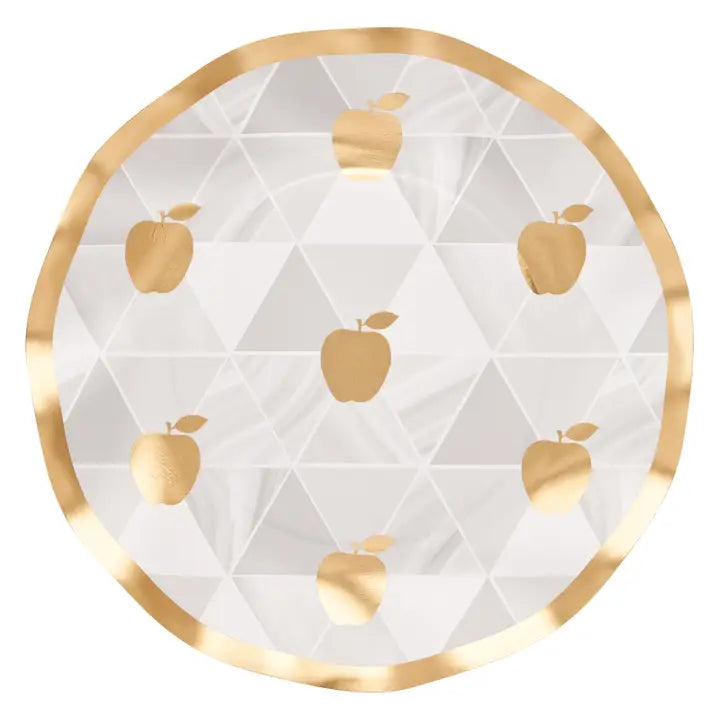Golden Apple Wavy Salad Plate