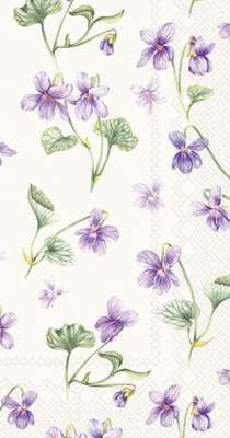 Dream of Violets Cream Guest Towel 16pk