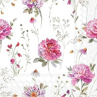 Partout Des Fleurs Cocktail Napkins 20pk