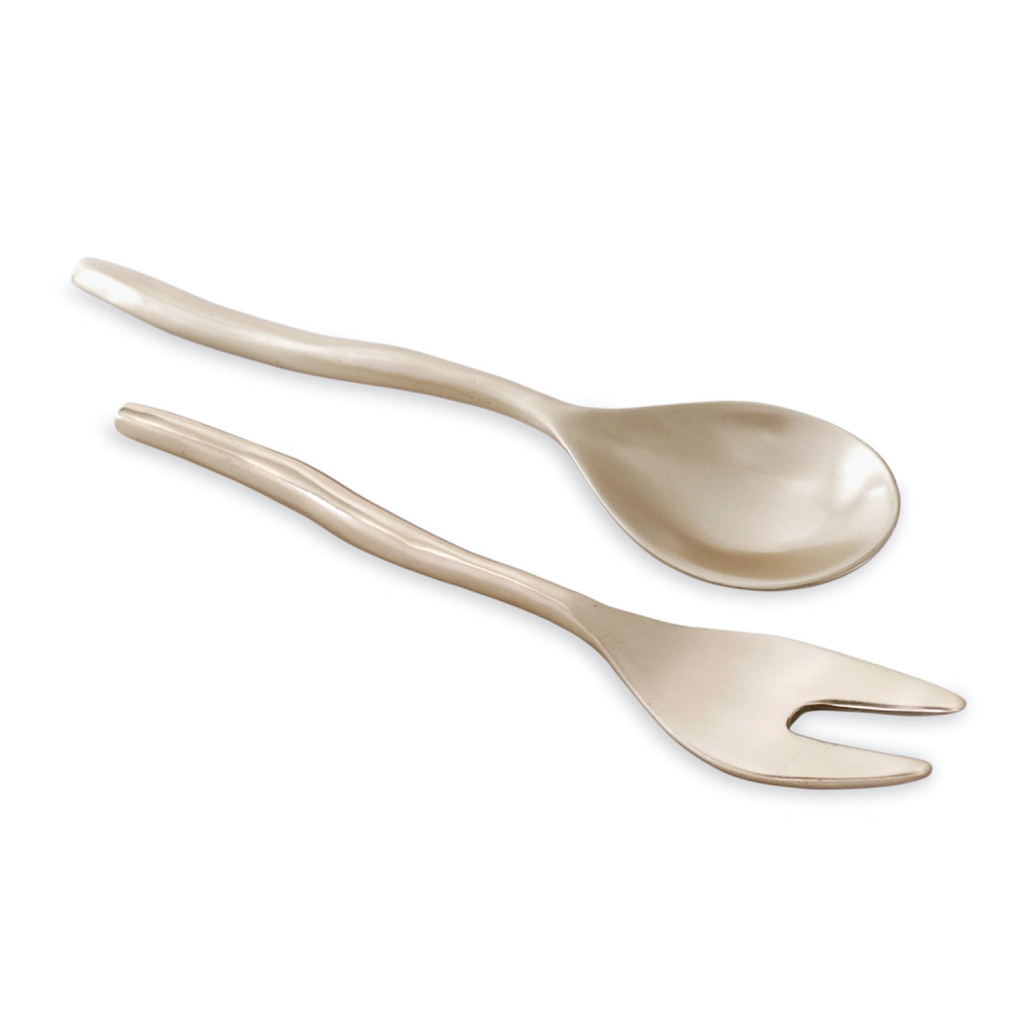 Beatriz Ball Sierra Maia Salad Servers Gold