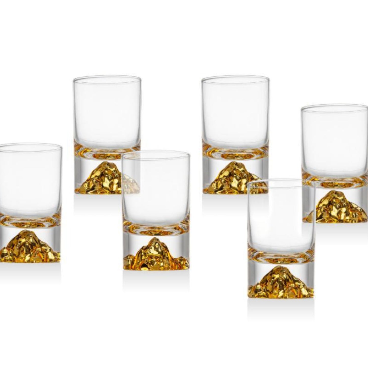 Novo Gold Glasses - 6 pcs - Jubilee Party