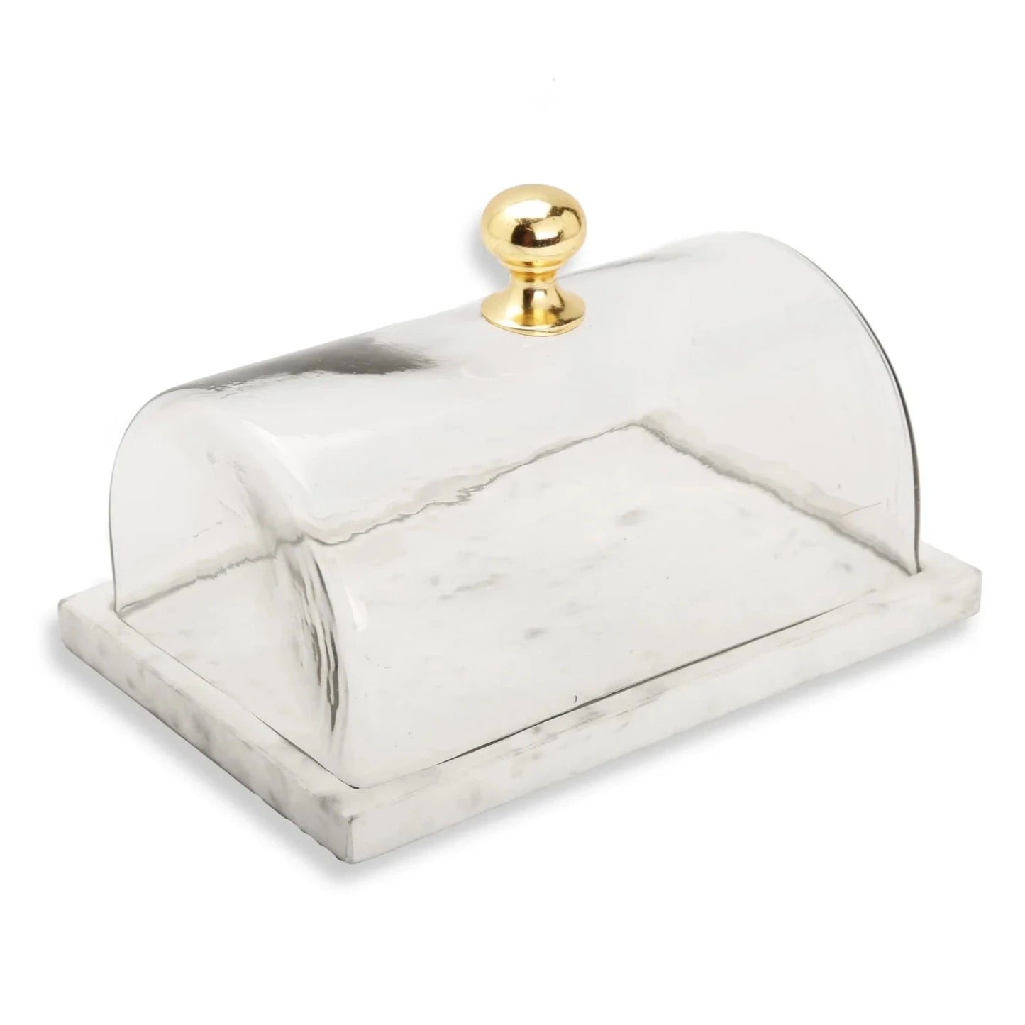 Rectangle Marble Cake Dome Glass Lid - Jubilee Party