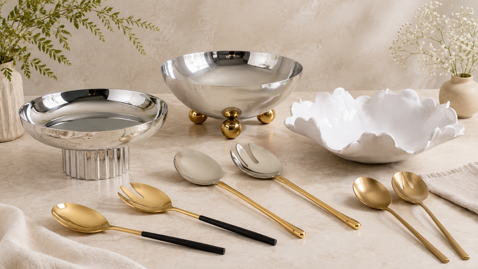 Elegant Salad Bowls & Salad Servers: Create Beautiful Tables for Every Occasion