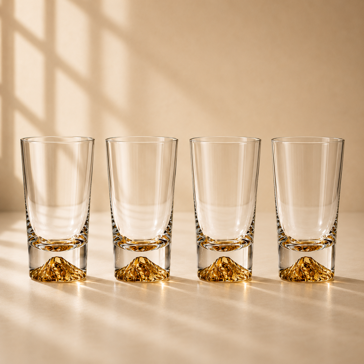 Sierra Gold Novo Set of 4 Highball Glasses