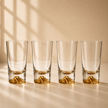 Sierra Gold Novo Set of 4 Highball Glasses