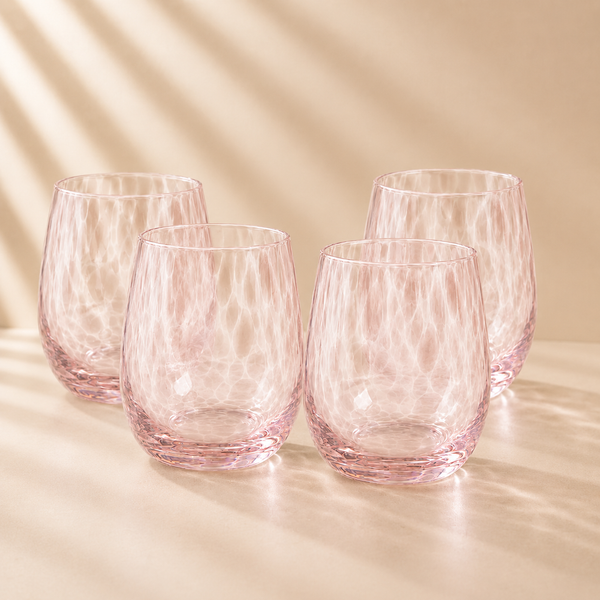 Stemless Glasses 4 Pcs 12 Oz