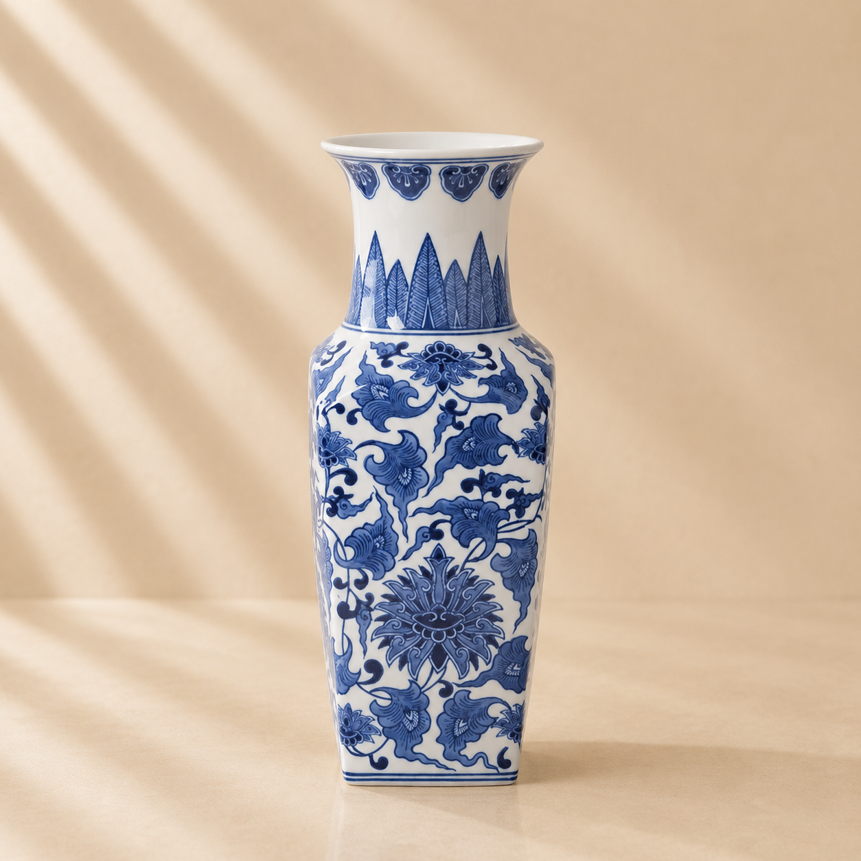 Blue White Chinoiserie Vase