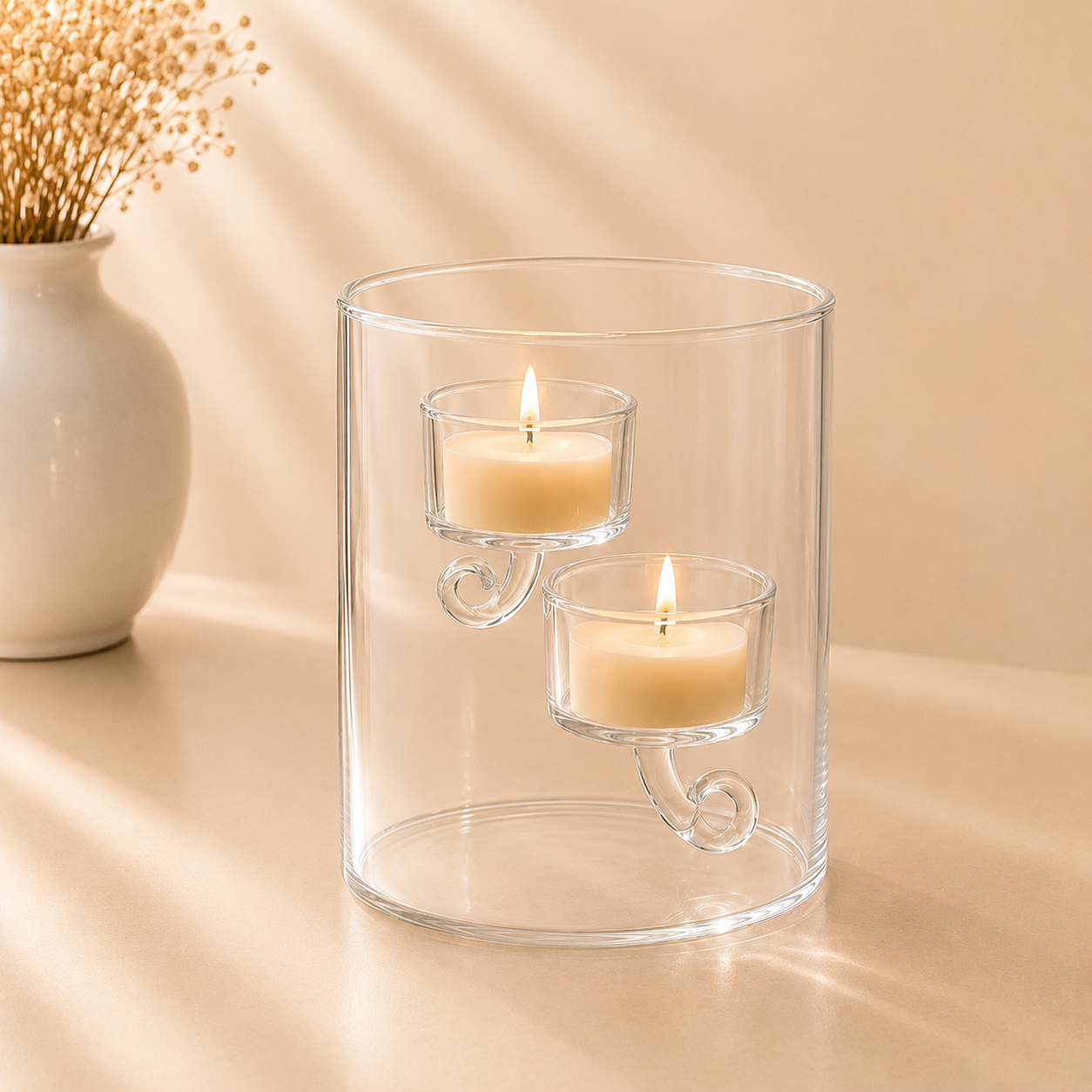 Suspended Glass Tea Light Holder