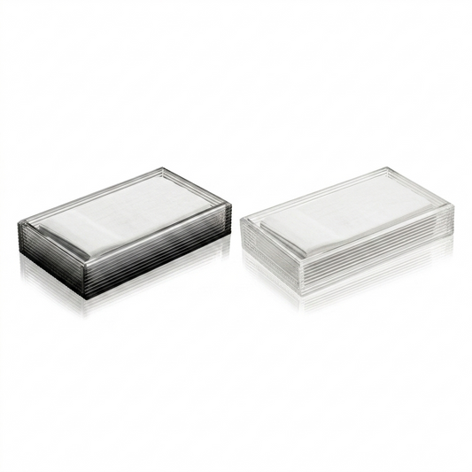 Acrylic Ribbed Guest Towel Holder