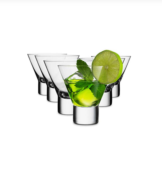 Martini Glass Set of 6 - 8oz