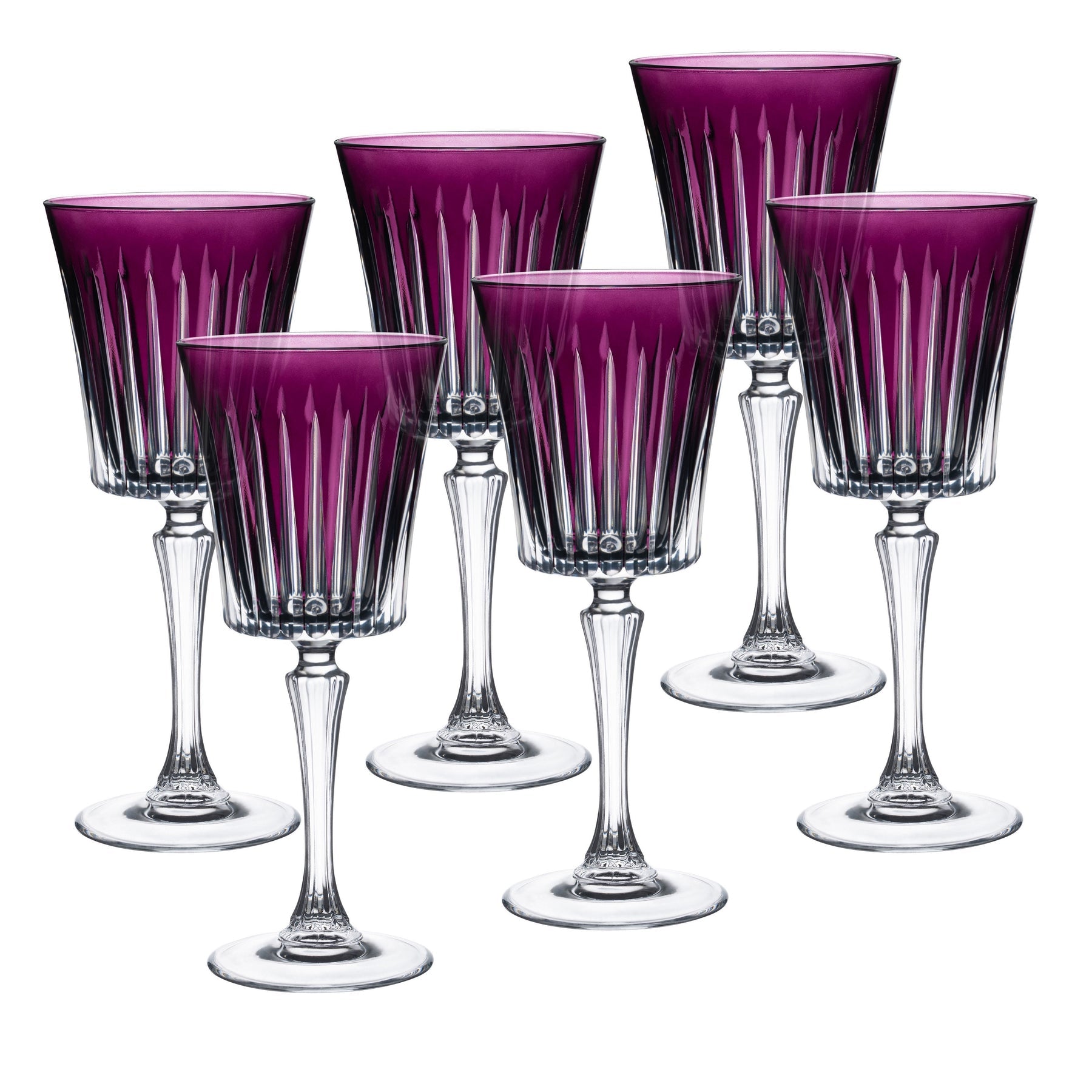 Onyx Red Wine Glass Amethyst, 10 oz. Set of 6|Barski