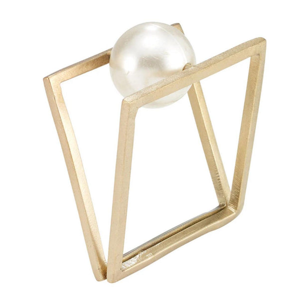 Floating Pearl Napkin Rings - Set of 4