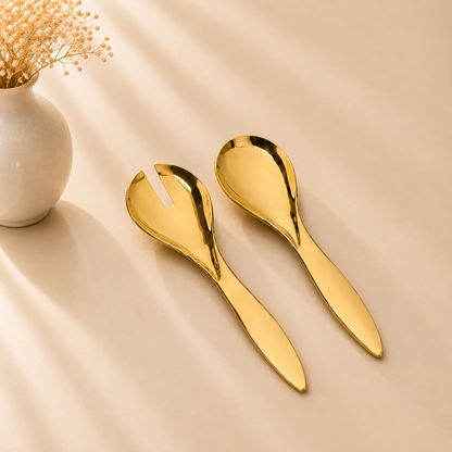 Shiny Gold Salad Servers