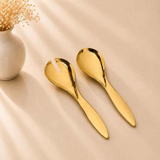 Shiny Gold Salad Servers