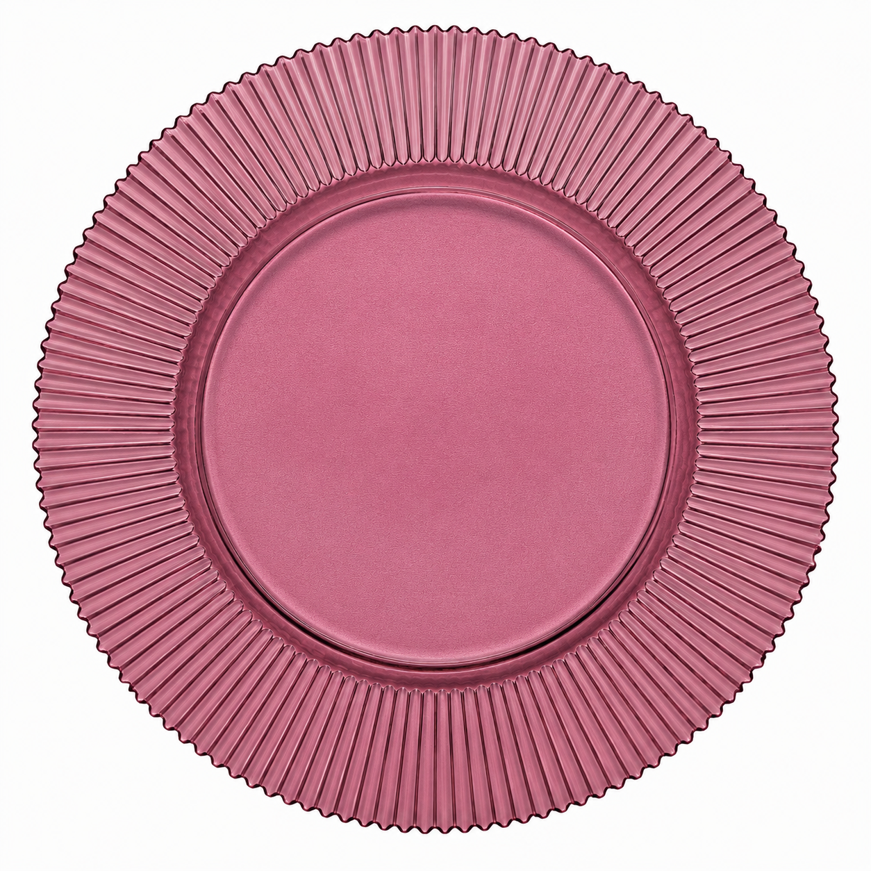 Ribbed Glass Charger 13”