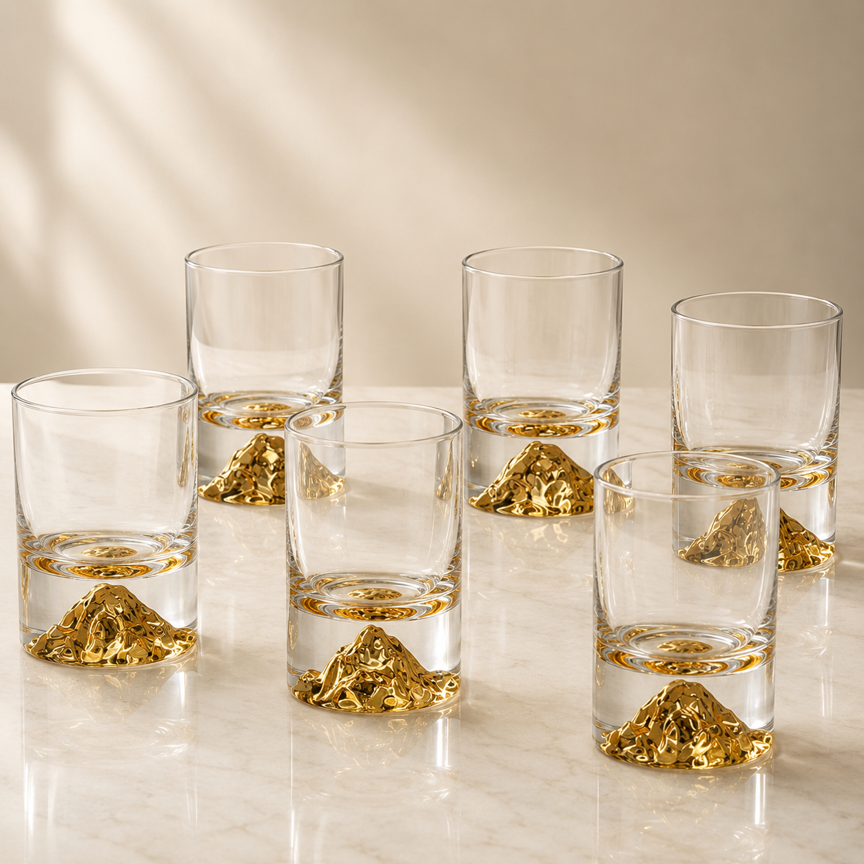 Novo Gold Shot Glasses - 6 pcs