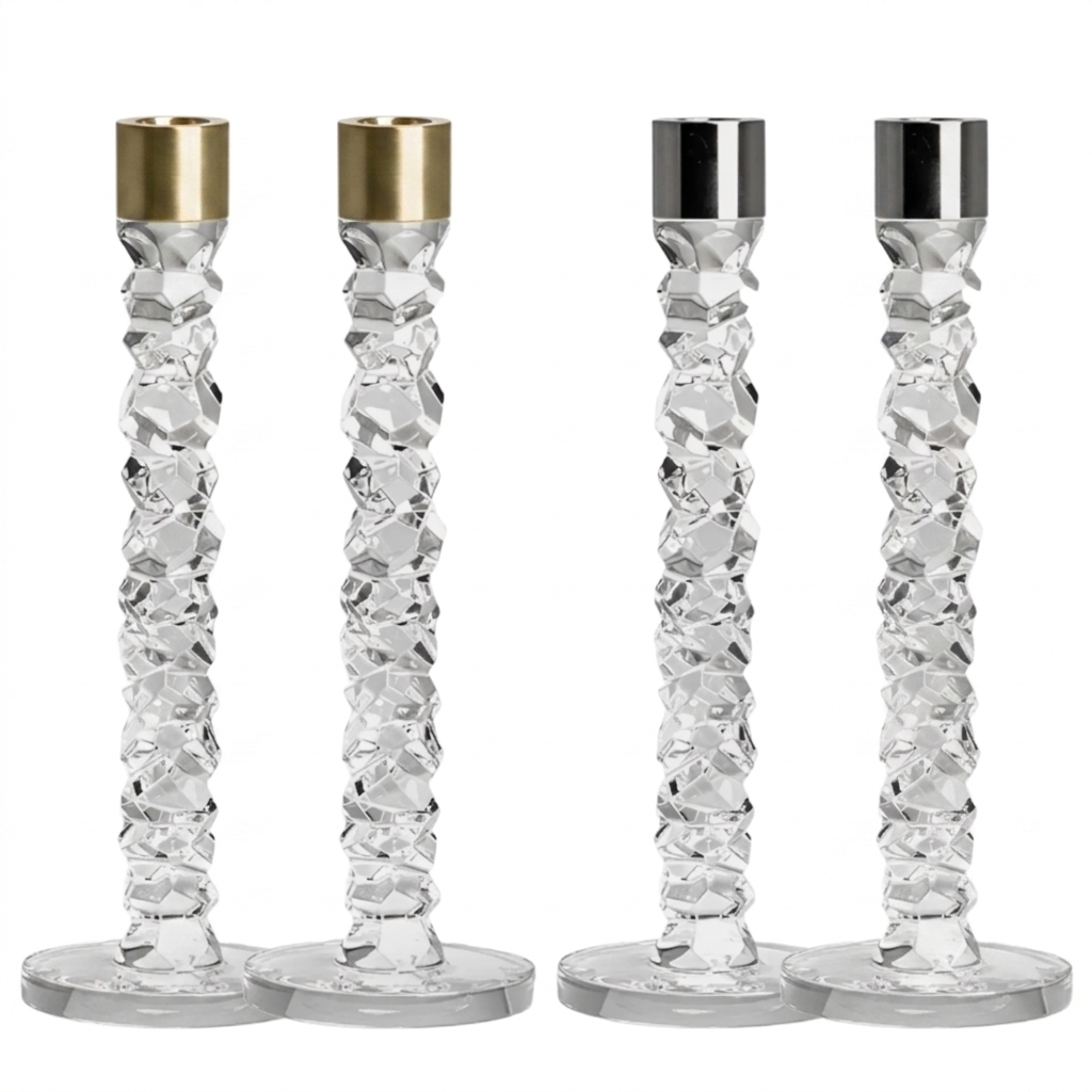 Orrefors Carat Candlesticks - Set of 2