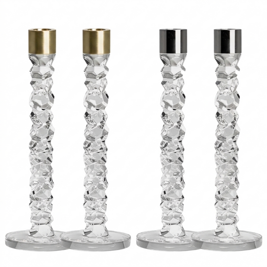 Orrefors Carat Candlesticks - Set of 2