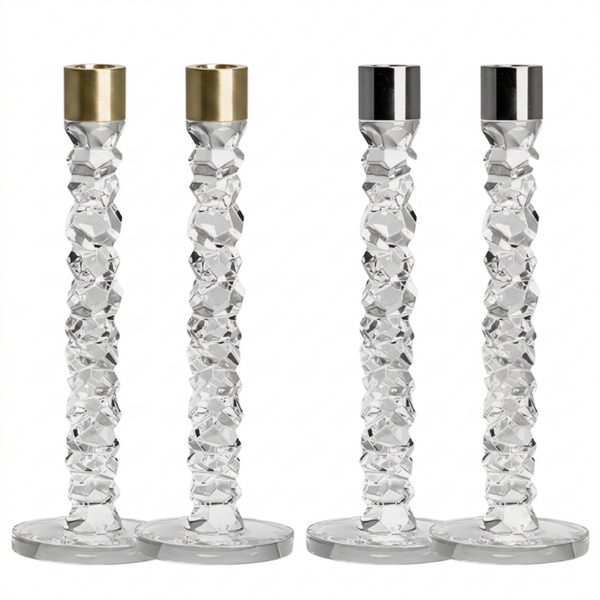 Orrefors Carat Candlesticks - Set of 2