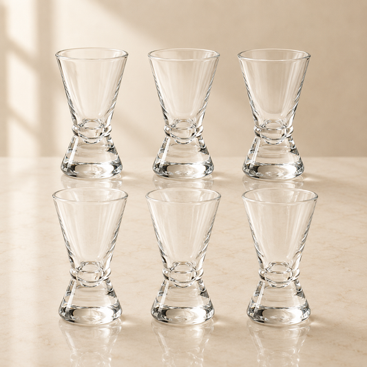 Jigger Shot Glasses Set of 6