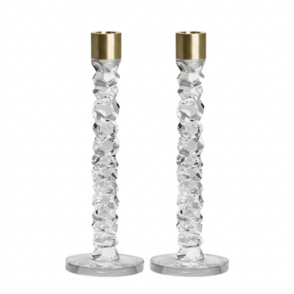 Orrefors Carat Candlesticks - Set of 2