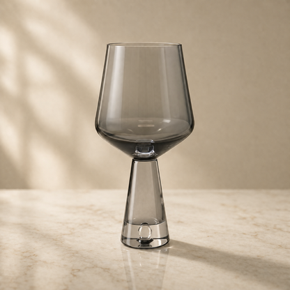 Ombré Smoke Wine Glasses Set of 6