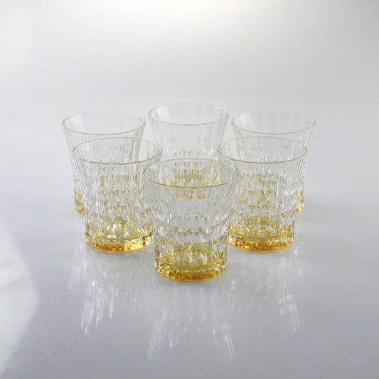 Diamond DOF Glasses with Amber Shade Set of 6
