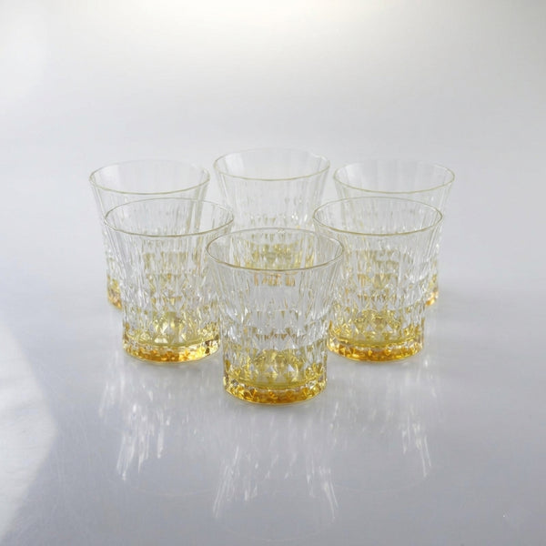 Diamond DOF Glasses with Amber Shade Set of 6